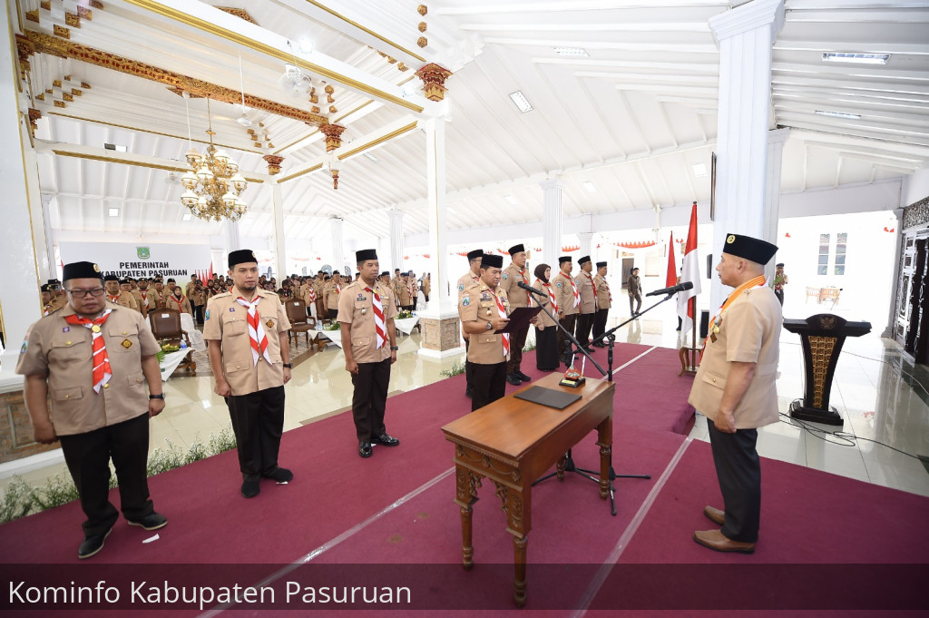 Arum Sabil Lantik Pengurus Majelis Pembimbing Cabang Gerakan Pramuka Pasuruan Masa Bakti 2024-2025