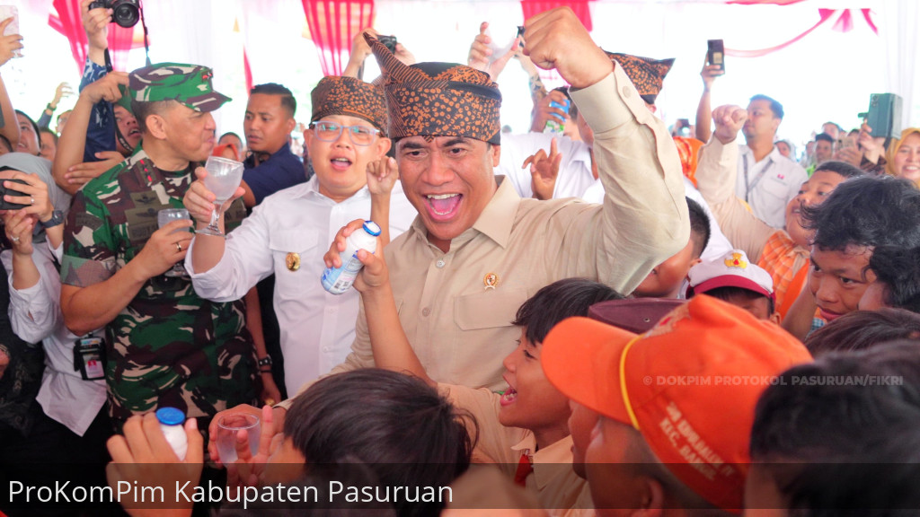 Menteri Pertanian RI Hadiri GERMISU 10 Ribu Pelajar Serta Penandatanganan MOU Koperasi & Industri Pengolahan Susu di Pemkab Pasuruan