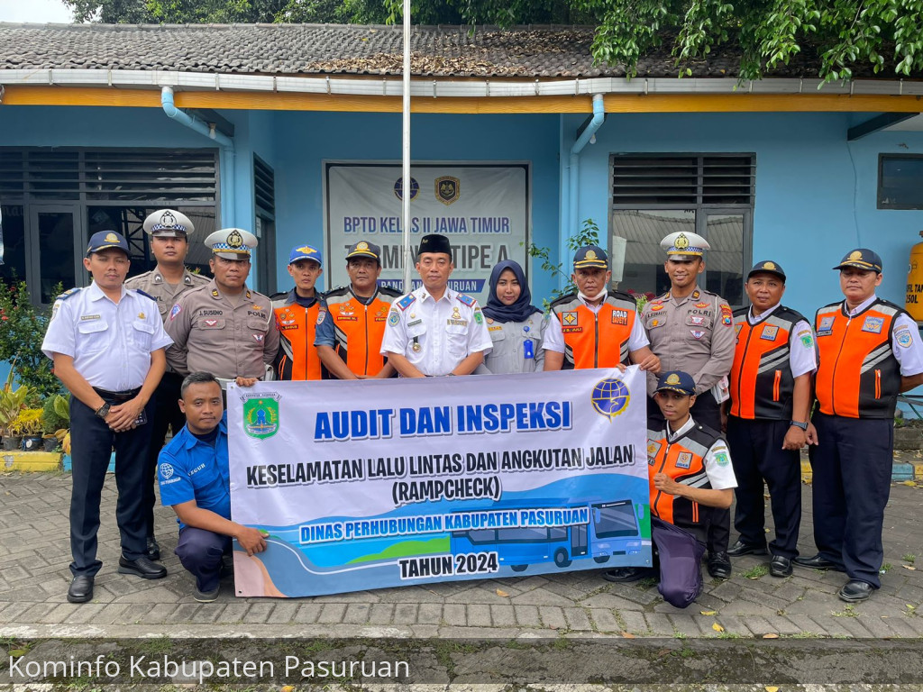 Pastikan Keselamatan Penumpang dan Pengguna Jalan. Dishub Kabupaten Pasuruan Gelar Ramp Check