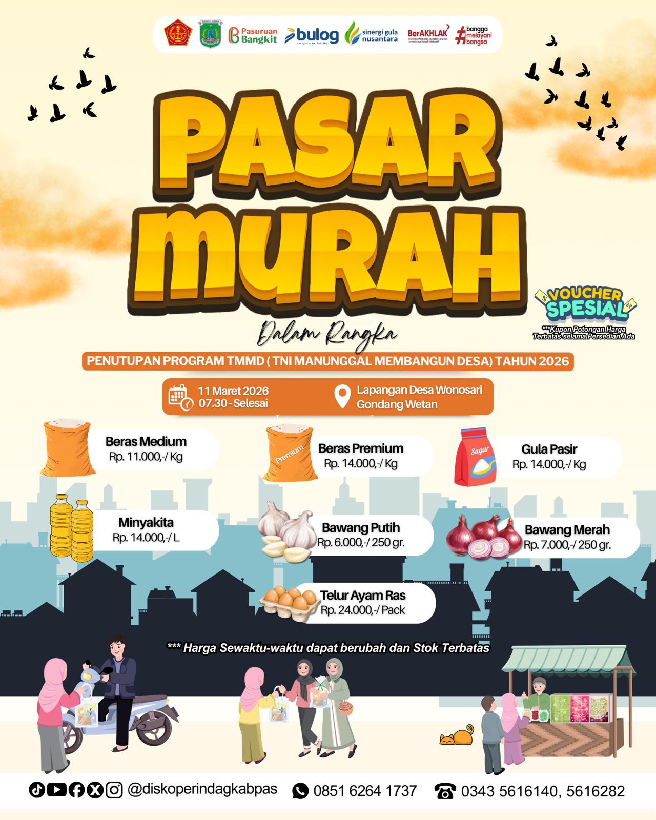 PENUTUPAN PASAR MURAH