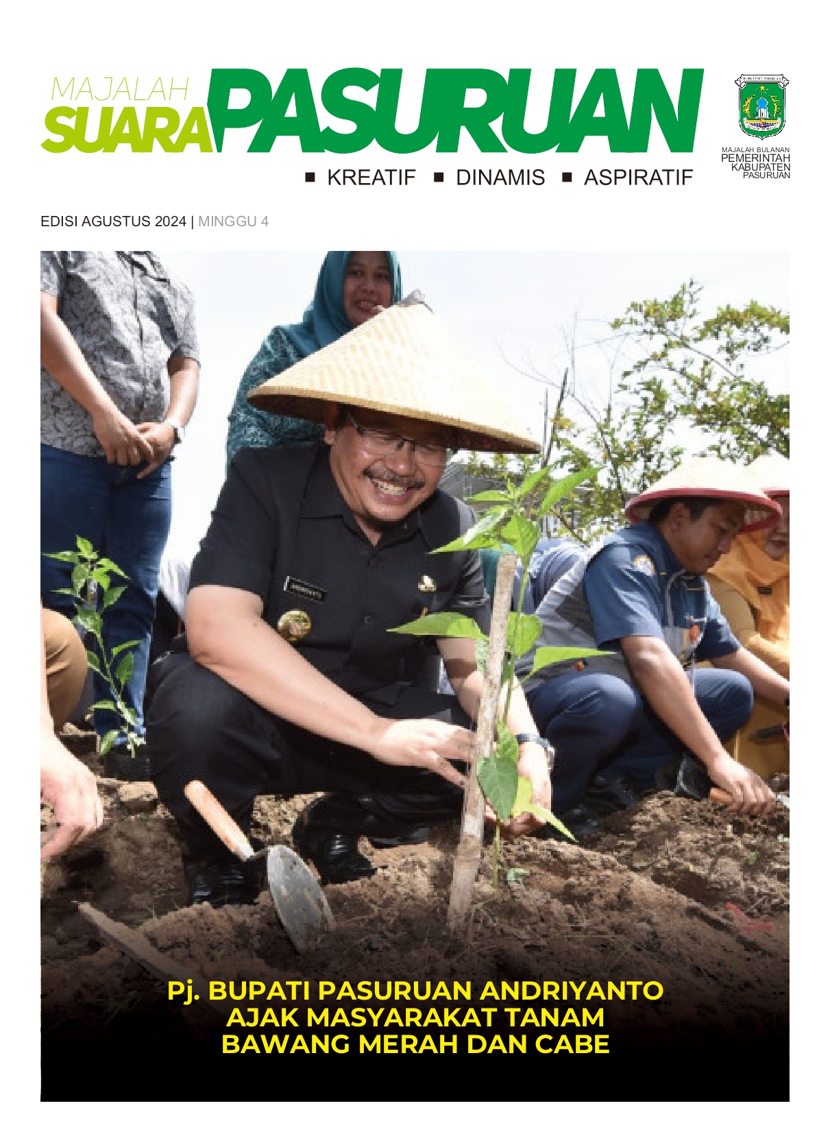 Sampul untuk Majalah Suara Pasuruan Edisi Agustus Minggu IV Tahun 2024