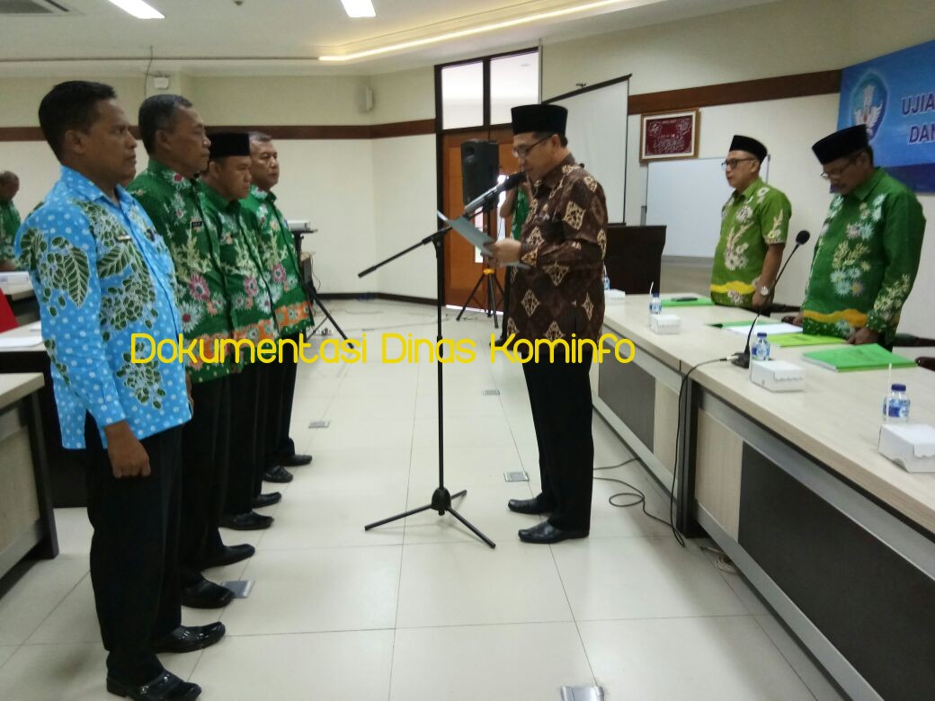 Jelang Unas, Dispendik dan Kemenag Kukuhkan Ketua Sub Rayon USBN SD dan UNAS SMP