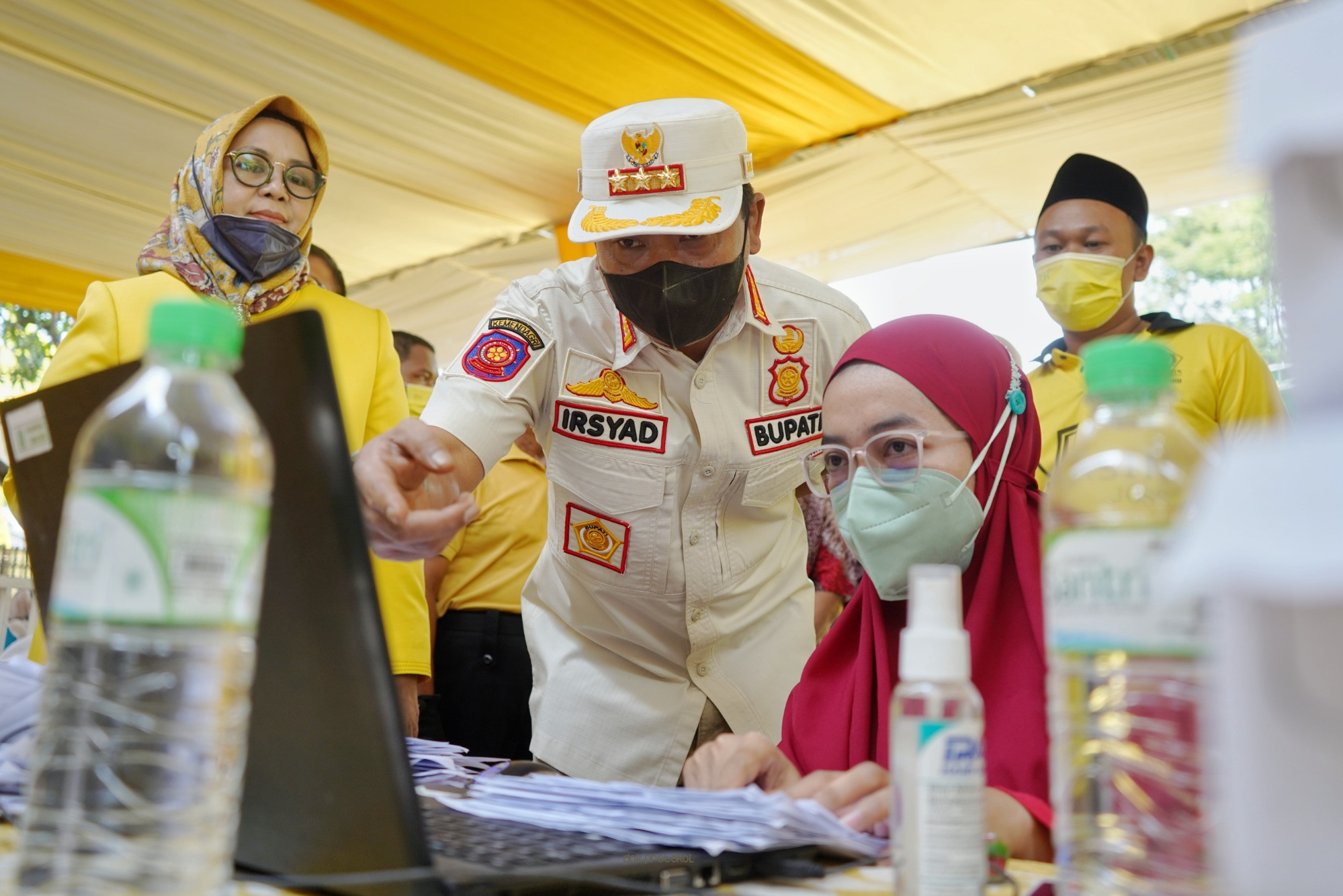 DPD Golkar Jatim Puji Strategi Komunikasi dan Kolaborasi Pemkab Pasuruan Dalam Sukseskan Gerakan Vaksinasi Kolaborasi 
