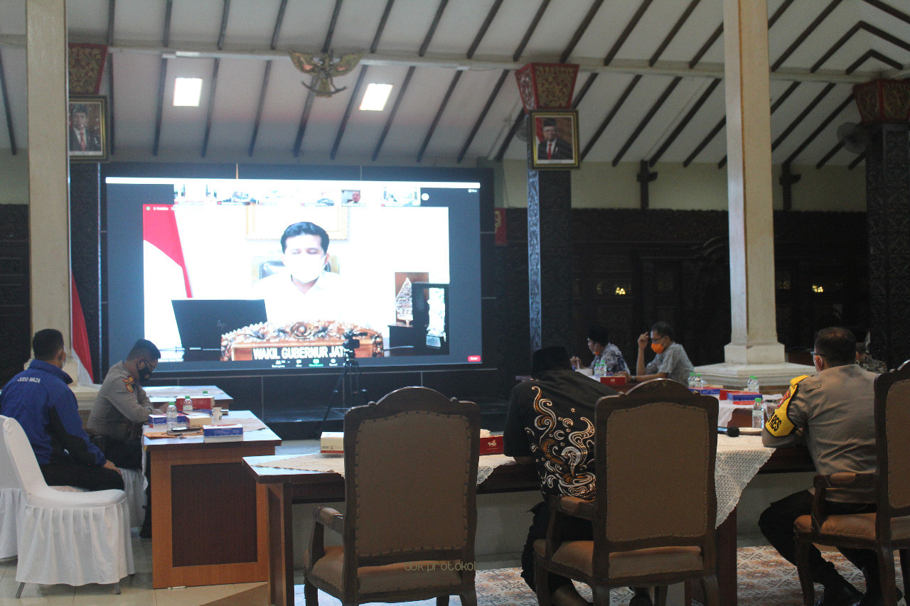 Tindaklanjuti Instruksi Pemerintah Pusat Terkait PPKM Darurat, Pemkab Pasuruan Intens Ikuti Rakor Yang Digelar Pemprov Jatim  