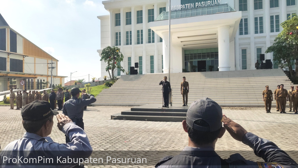 Pantau Kesiapsiagaan Pengamanan Pilkada Serentak 2024, Pemkab Pasuruan Gelar Apel Siaga Satlinmas