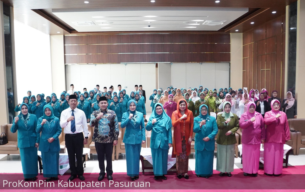 Kukuhkan Pengurus TP PKK Kabupaten Pasuruan Tahun 2025-2030, Bupati Rusdi: PKK Harus Bisa Lebih Baik. Lanjutkan Program PKK Sebelumnya