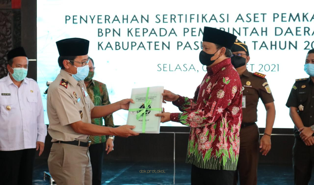 2 Tahun, 3190 Aset Pemkab Pasuruan Akan Bersertifikat