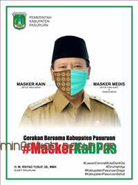 Bupati Irsyad Yusuf Himbau Masyarakat Selalu Pakai Masker Saat Di Luar Rumah