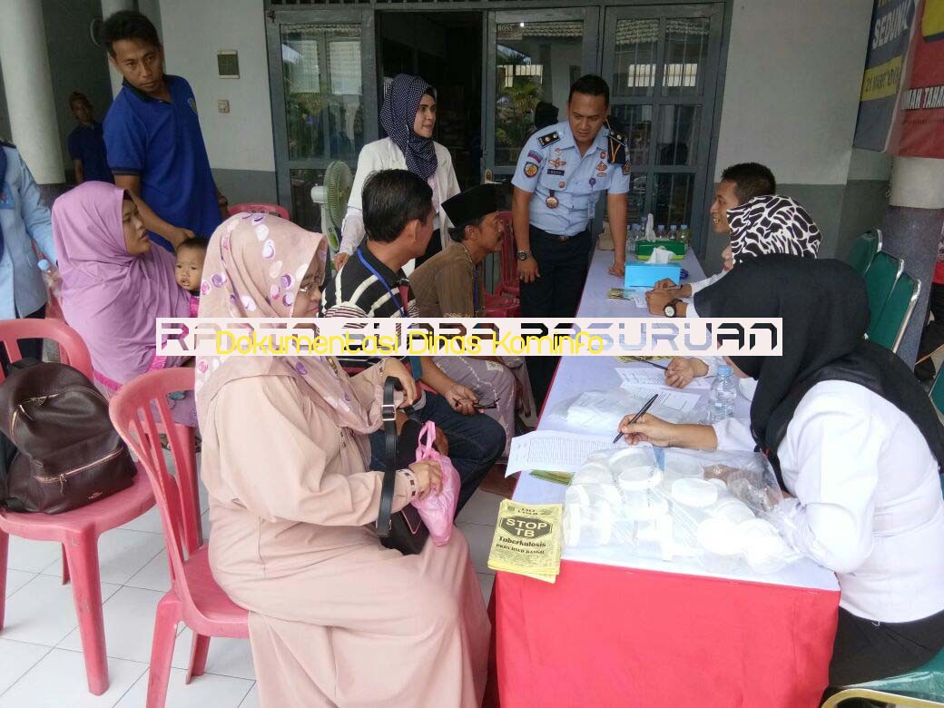 Cegah Penularan TBC ke Tahanan, Rutan II B Bangil Sreeening Pengunjung 