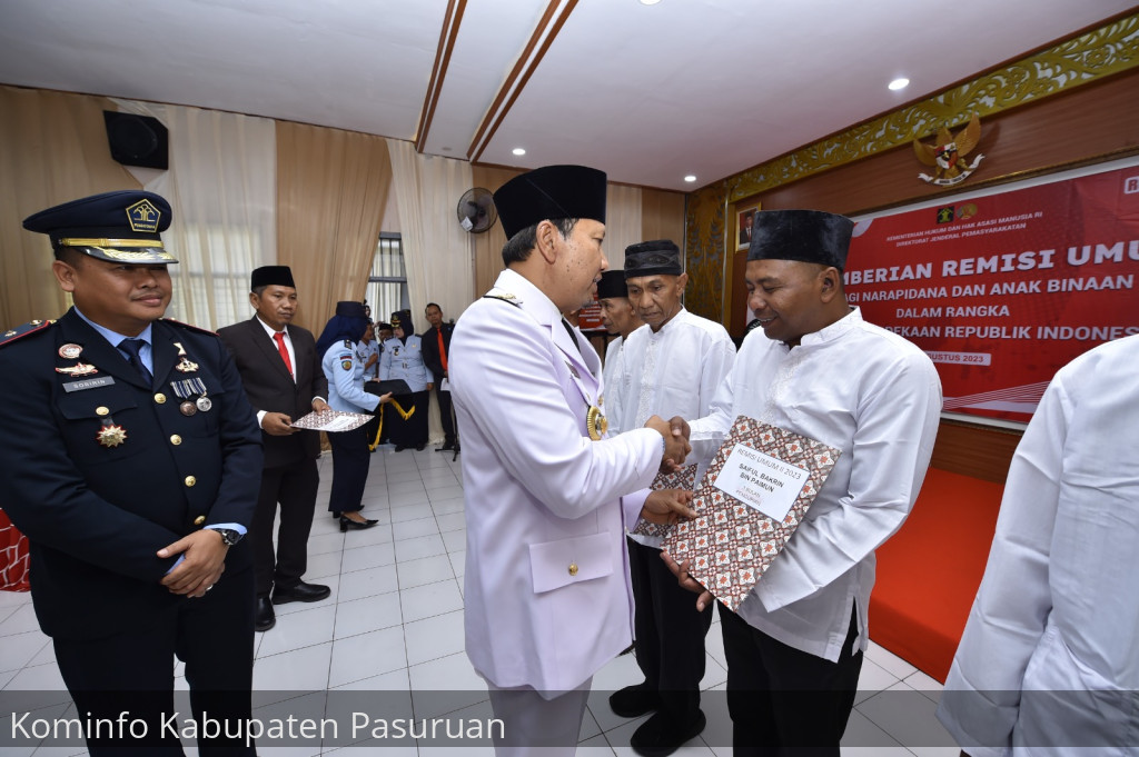 264 WBP Rutan Bangil Terima Remisi. 7 Diantaranya Bebas