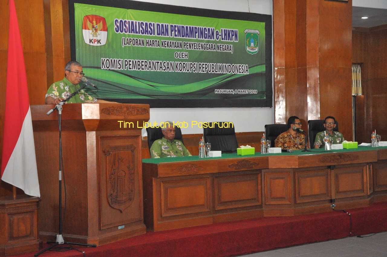 Pemkab Pasuruan Dukung KPK Percepat Pelaporan e-LHKPN
