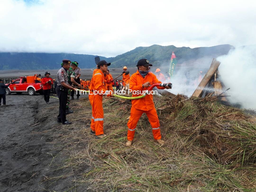 Antisipasi Kebakaran Hutan, BPBD Kabupaten Pasuruan Sinergi Dengan TNBTS  