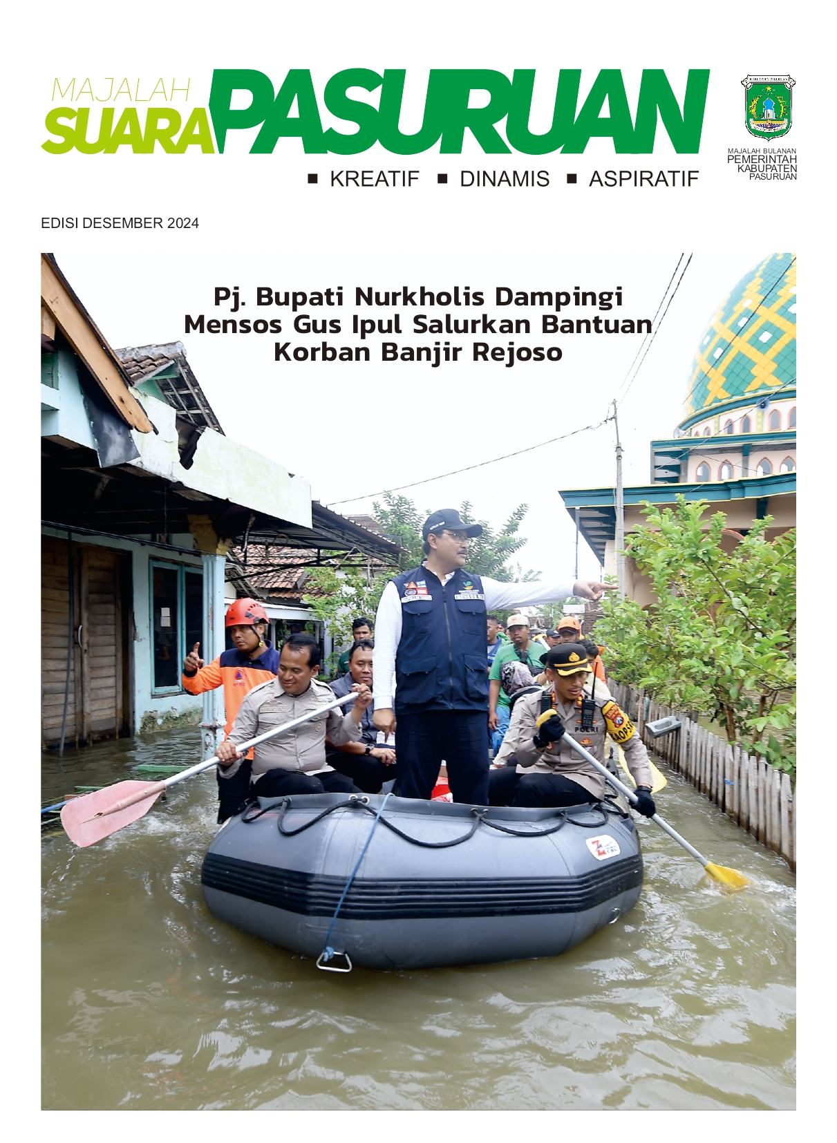 Sampul untuk Majalah Suara Pasuruan Edisi Bulan Desember Tahun 2024