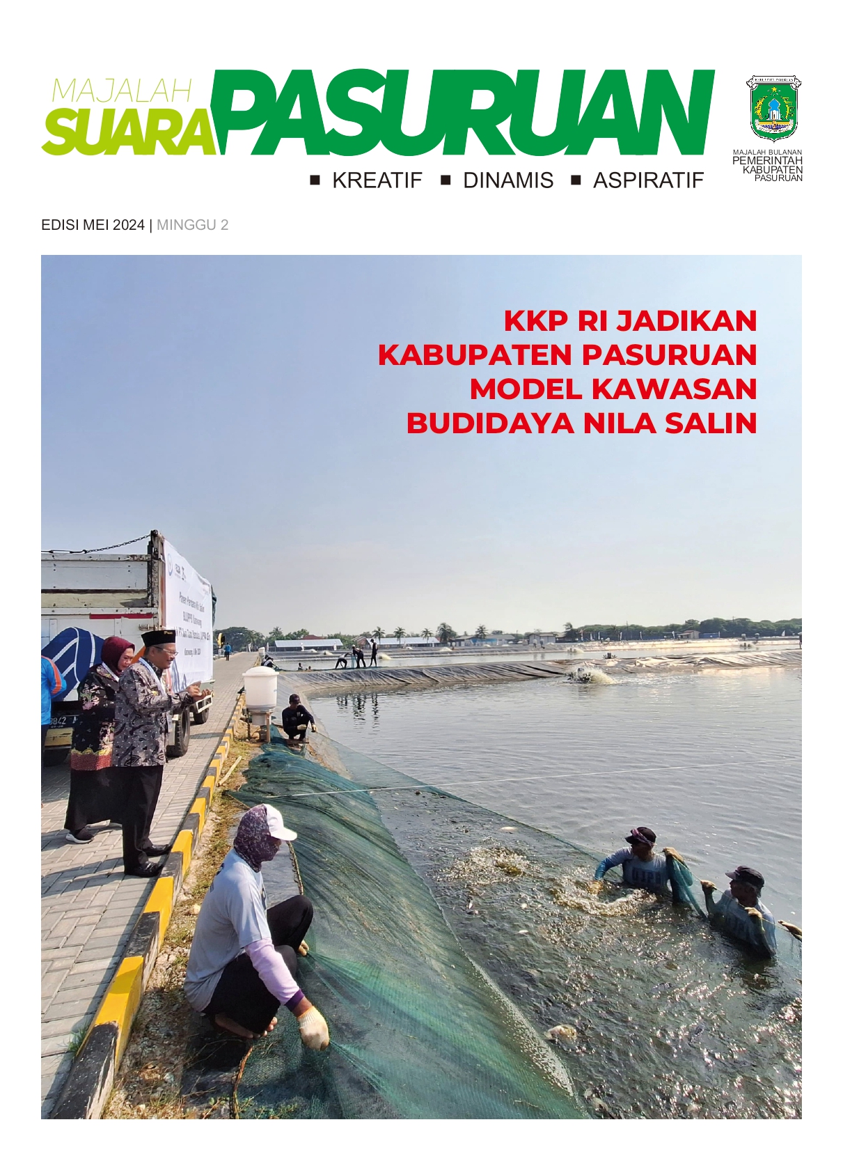 Sampul untuk Majalah Suara Pasuruan Edisi Mei Minggu II Tahun 2024