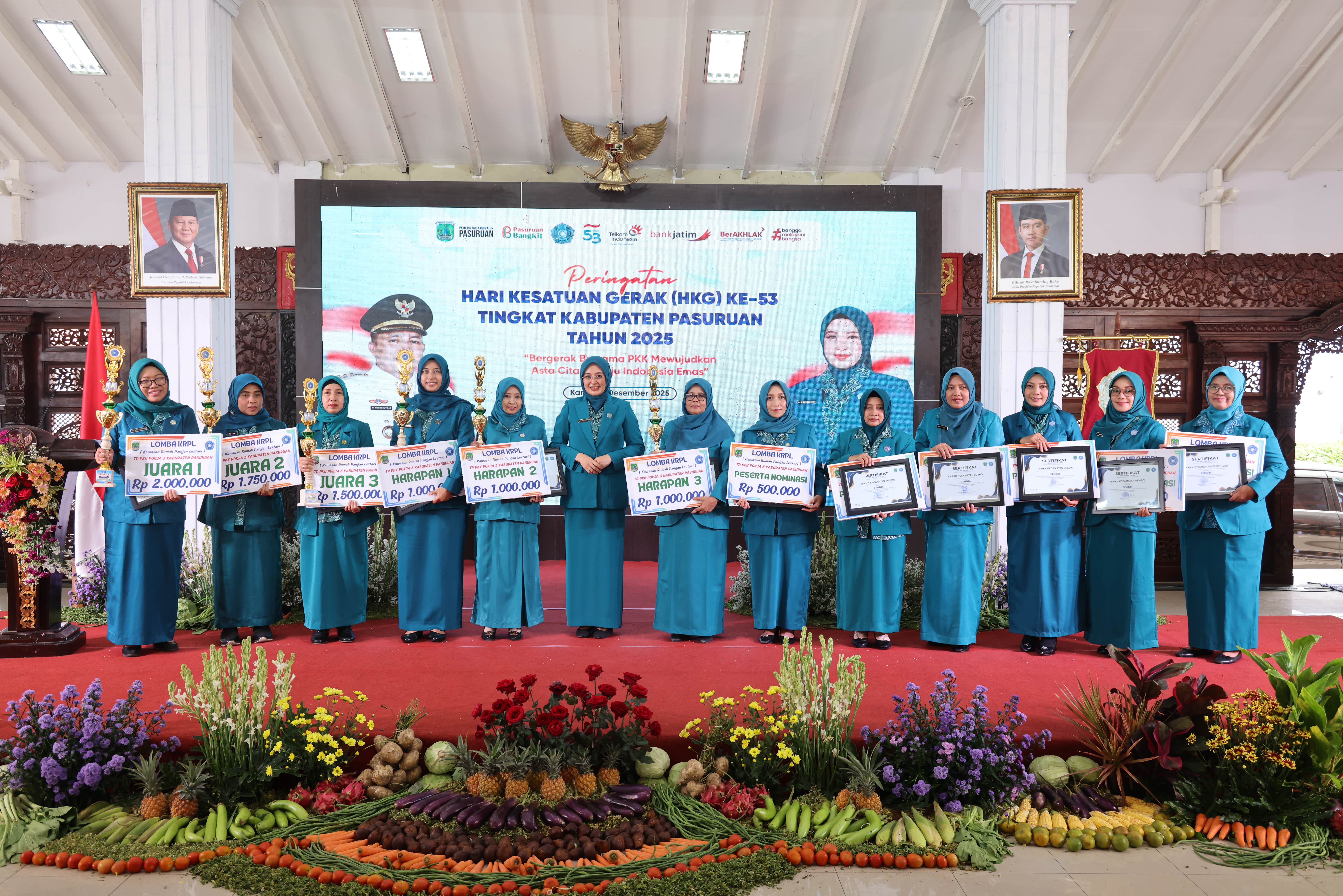 Sampul untuk Peringatan Hari Kesatuan Gerak (HKG) PKK Ke - 53 Tingkat Kabupaten Pasuruan