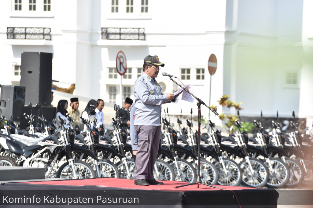 Pemkab Pasuruan Hibahkan 24 Motor Trail untuk Polres Pasuruan Amankan Pemilu 2024