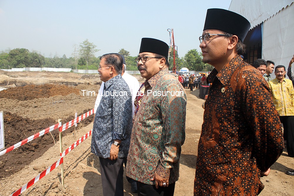 Wapres Jusuf Kalla Resmikan Ground Breaking Pembangunan Kontruksi SPAM Umbulan