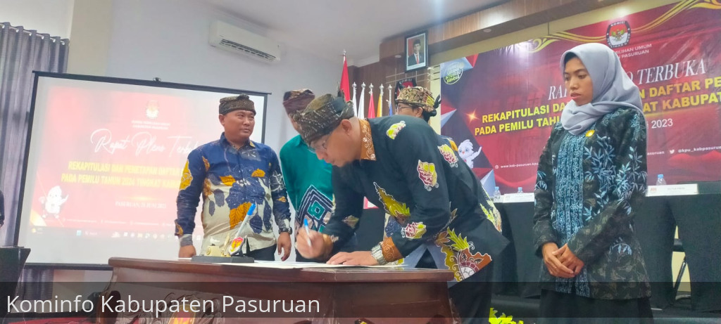 DPT Pemilu 2024 di Kabupaten Pasuruan Sebanyak 1.210.602 pemilih