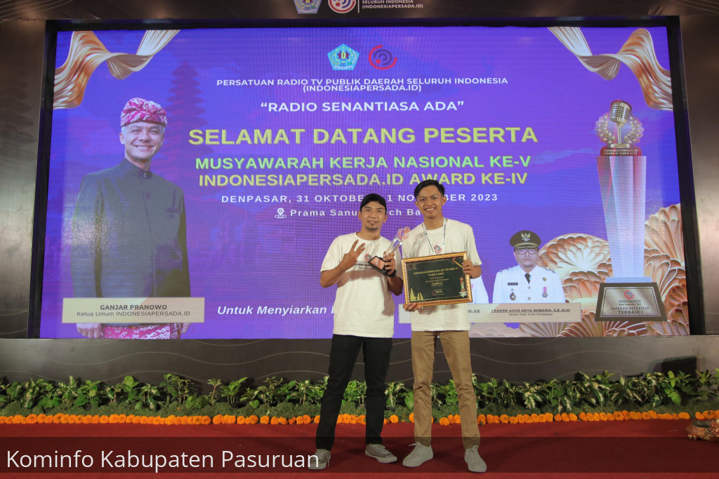 Suara Pasuruan Raih Predikat Radio Host Terbaik III se-Indonesia