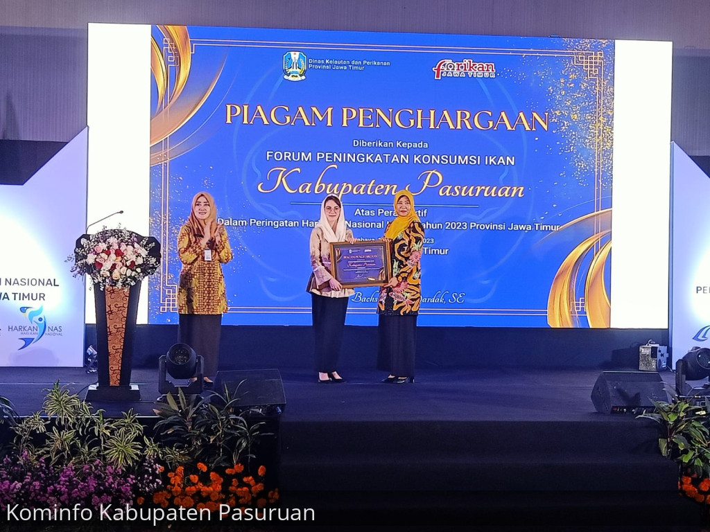 Forikan Kabupaten Pasuruan Raih Penghargaan Teraktif Kampanyekan Gemarikan