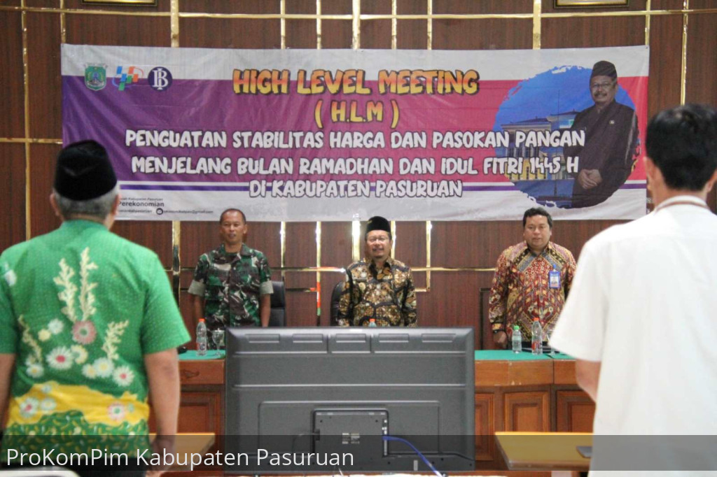 Kendalikan Laju Inflasi Jelang Ramadhan, Pemkab Pasuruan Gelar High Level Meeting