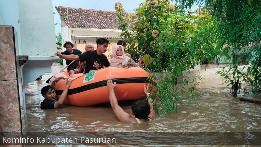 Banjir Rendam Ribuan Rumah Warga 5 Kecamatan di Kabupaten Pasuruan