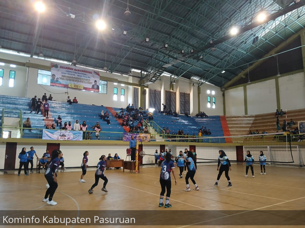 Cari Bibit Unggul, Dinas Pendidikan Kabupaten Pasuruan Gelar Kejuaraan Voli Antar SMP Negeri