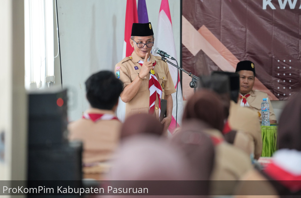 Pengesahan Mabiran, Pengurus Kwarran Dan LPK Kwarran Wonorejo Masa Bakti 2024-2027, Wakil Bupati Shobih: Kegiatan Pramuka Itu Unik Dan Latih Kemandirian Anak Didik