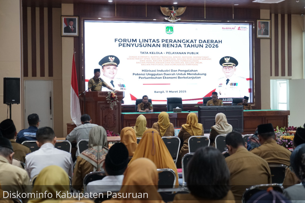 Sekda Yudha Buka Forum Lintas Perangkat Daerah Cluster Tata Kelola dan Pelayanan Publik