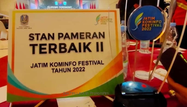 Jatim Kominfo Festival 2022, Stan Diskominfo Kabupaten Pasuruan Raih Juara II 