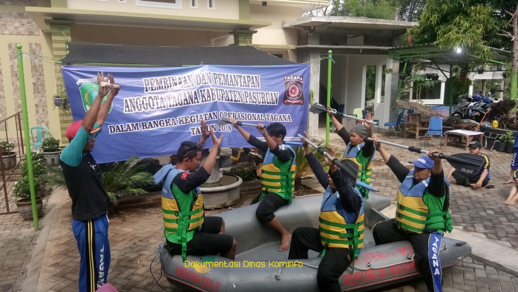 Musim Penghujan, Dinsos Kabupaten Pasuruan Latih Para Tagana 