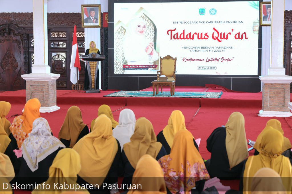 Penghujung Ramadan, TP PKK Kabupaten Pasuruan Ajak Para Ibu Tadarus dan Raih Lailatul Qodar