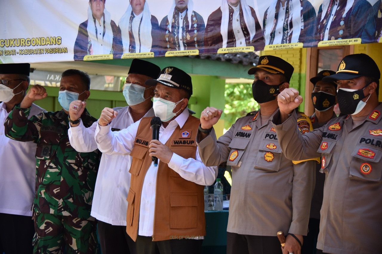 Hari Kedua Gerakan Vaksinasi Kolaborasi, Wakil Bupati Pasuruan Kembali Lakukan Monev  