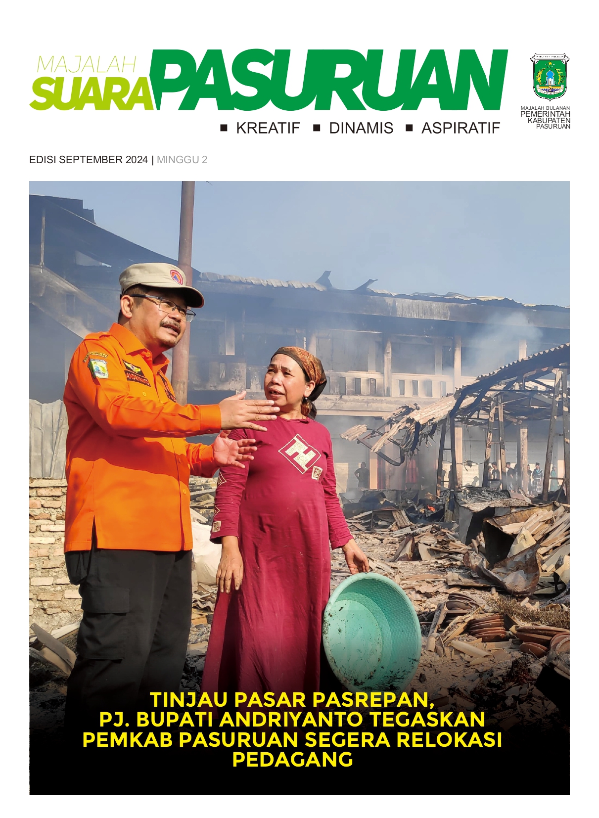 Sampul untuk Majalah Suara Pasuruan Edisi September Minggu II Tahun 2024