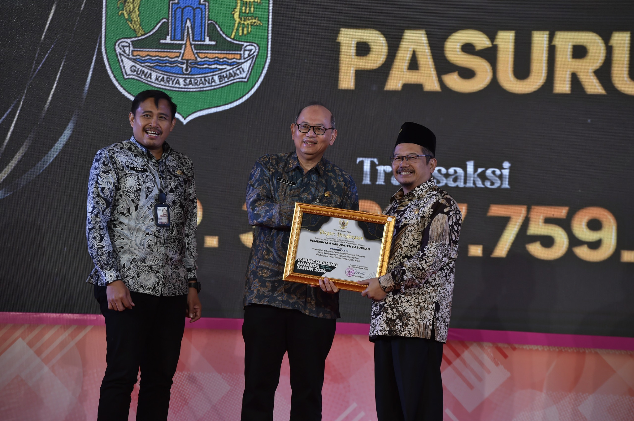 Sampul untuk Pemkab Pasuruan Raih Penghargaan Terbaik III Pemanfaatan Jatim Bejo