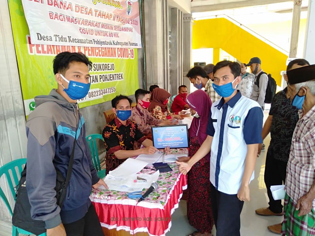 Pemdes Tidu Salurkan BLT DD Tahap 2 