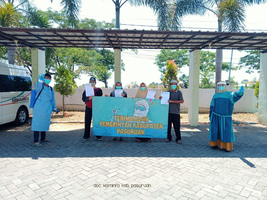 12 Orang Terpapar. Total 1325 Warga Kabupaten Pasuruan Positif Covid-19. 912 Sembuh, 152 Meninggal dan 261 Dirawat