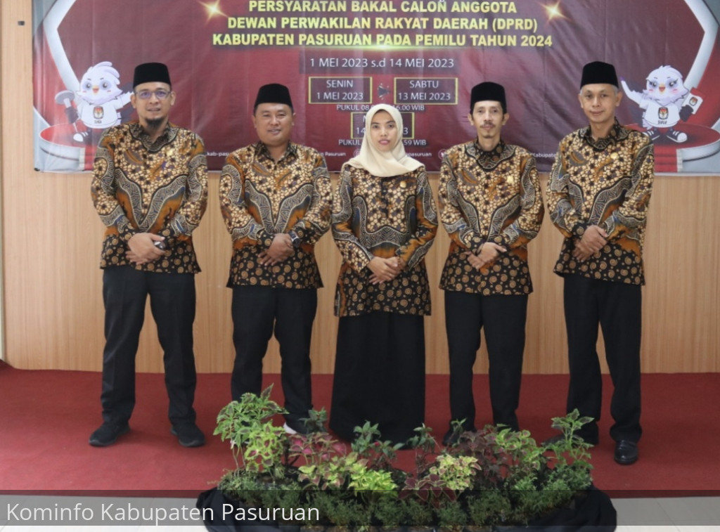 KPU Kabupaten Pasuruan Umumkan 602 Caleg Masuk DCT Pemilu 2024