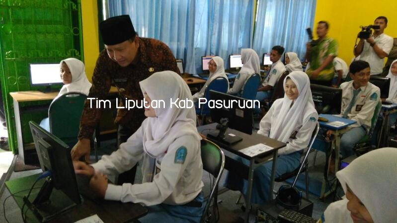 Hari Terakhir Unas SMA/MA/SMALB, Bupati Irsyad Lakukan Sidak