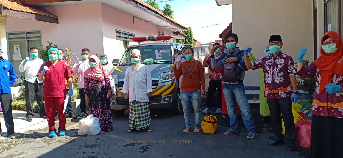 4 PDP Covid-19 di Kabupaten Pasuruan, Sembuh dan Boleh Pulang. Total 51 Sembuh