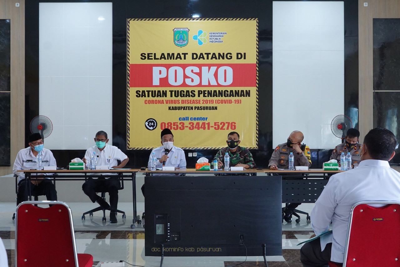 Wakil Bupati Pasuruan: Camat Wajib Pantau Evaluasi Pelaksanaan PPKM 