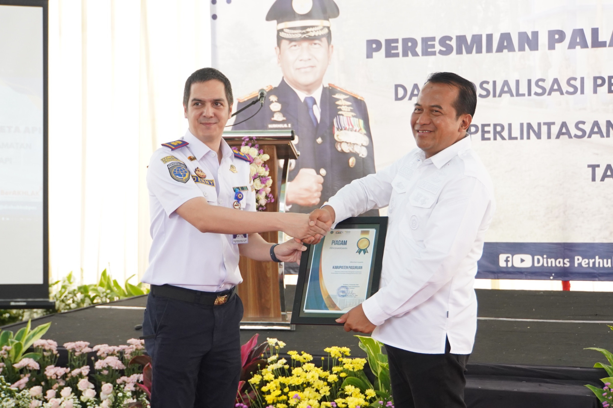 Sampul untuk Peresmian Palang Pintu Kereta Api di Bangkodir Bangil