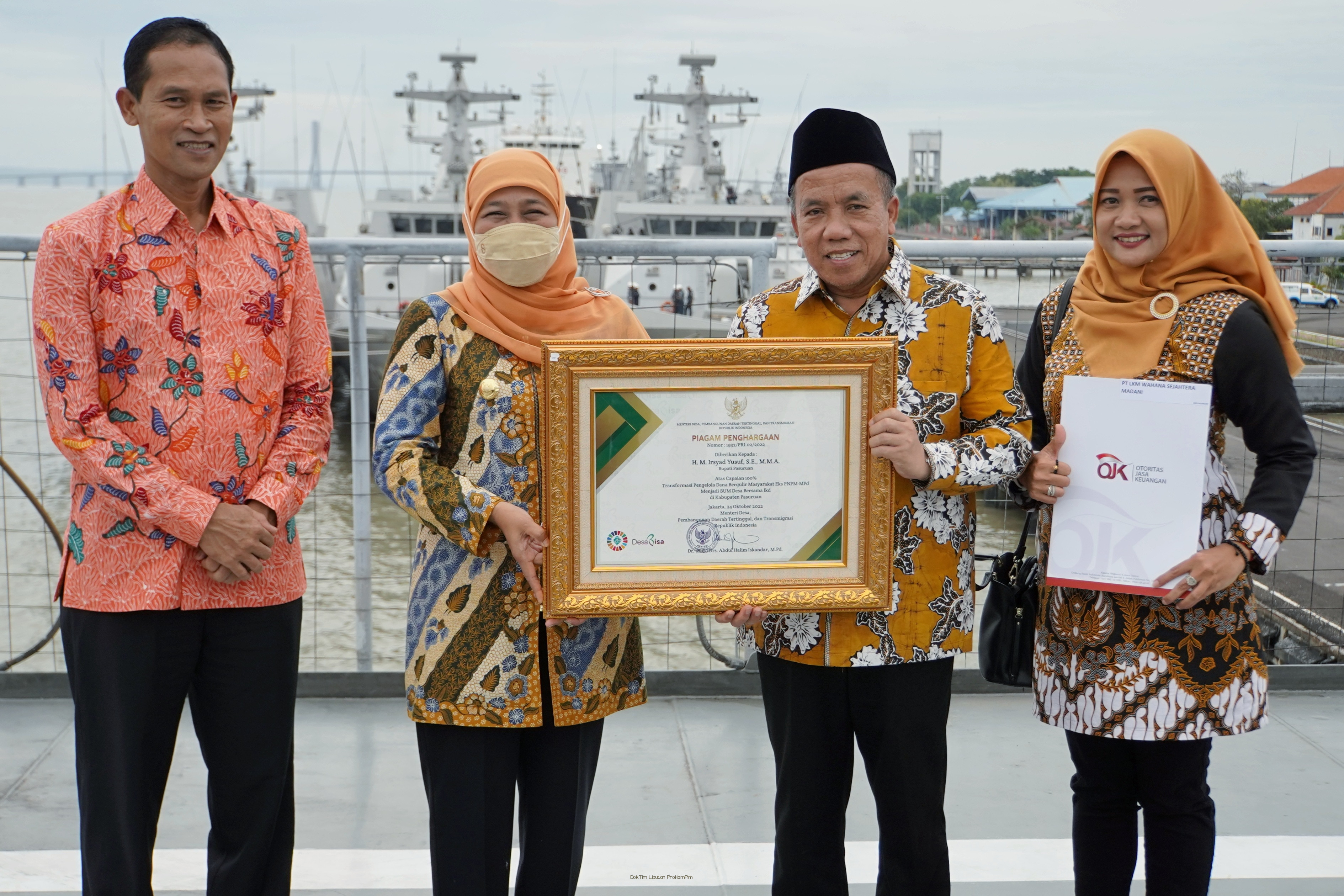   Pemkab Pasuruan Raih Penghargaan Bakti Ekonomi Desa 