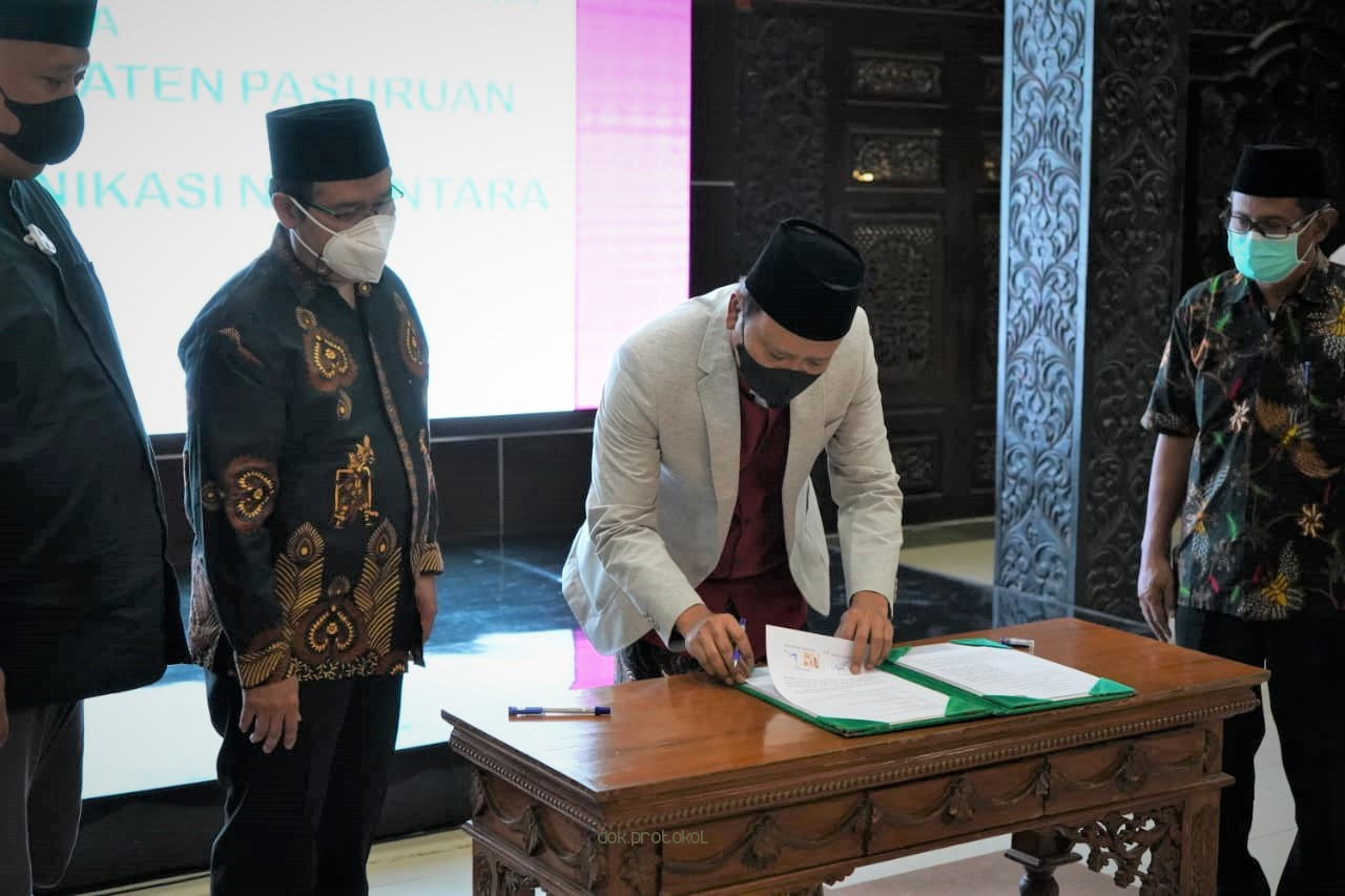 Tingkatkan Perekonomian Masyarakat, Pemkab Pasuruan Bermitra Dengan PGNCOM/PGAS Telekomunikasi Nusantara