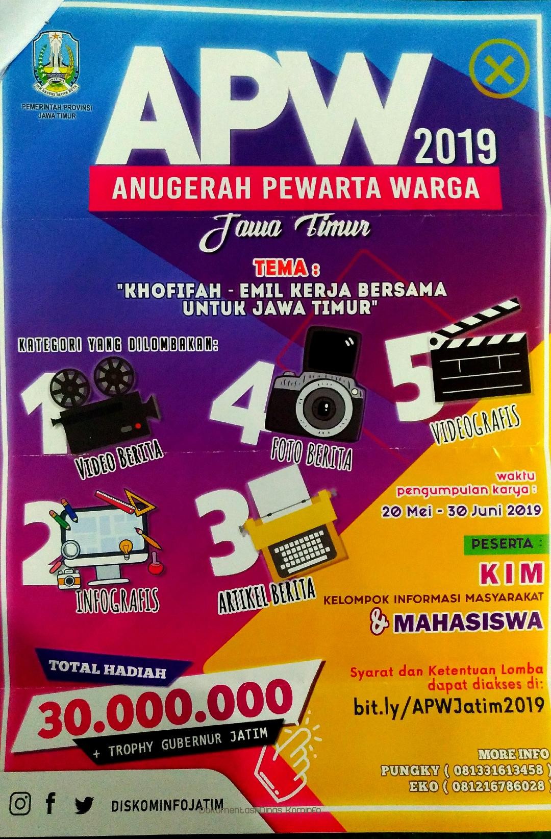 KIM Kabupaten Pasuruan Siap Uji Nyali di Event APW 2019 