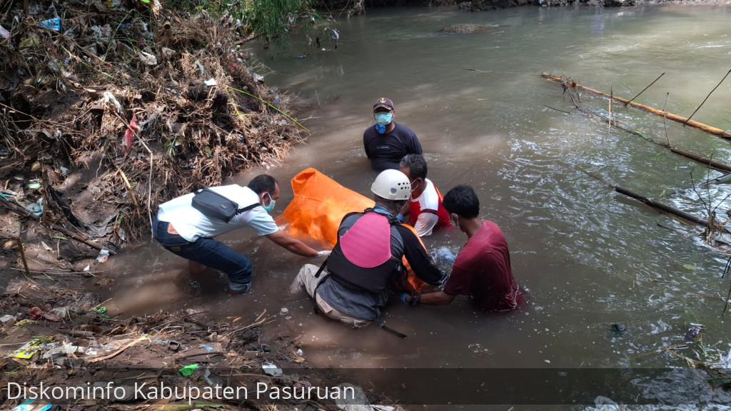BPBD Kabupaten Pasuruan Imbau Warga Hati-Hati Beraktifitas di Sungai. 2 Warga Meninggal