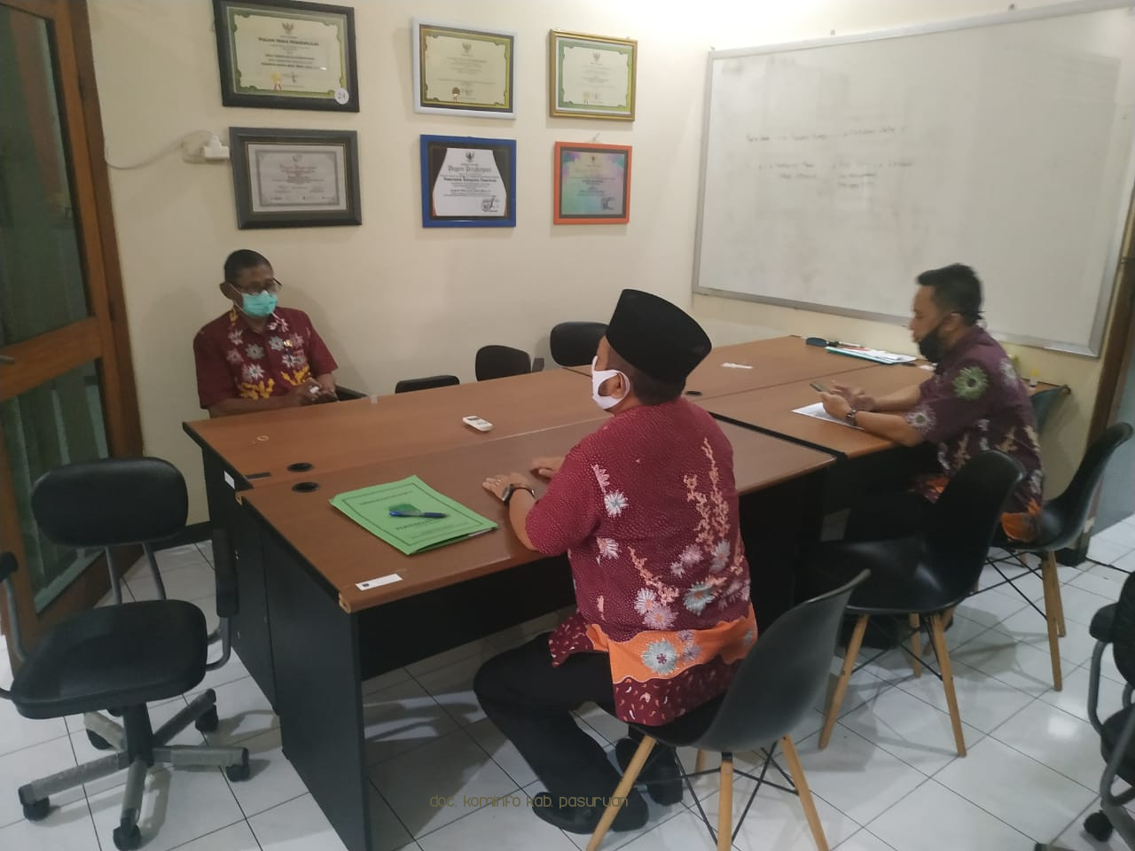 Tekan Semakin Meluasnya Penyebaran Covid-19 di Lingkungan Perkantoran, Pemkab Pasuruan Gelar Sidak Protokol Kesehatan OPD