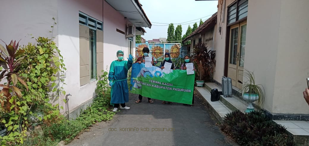Angka kesembuhan pasien positif Covid-19 di Kabupaten Pasuruan Capai 85,17%.