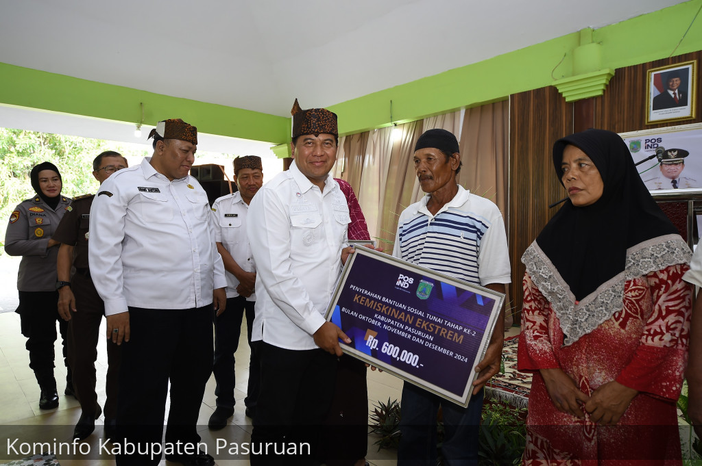 4892 KPM di Kabupaten Pasuruan Terima Bansos Kemiskinan Ekstrim