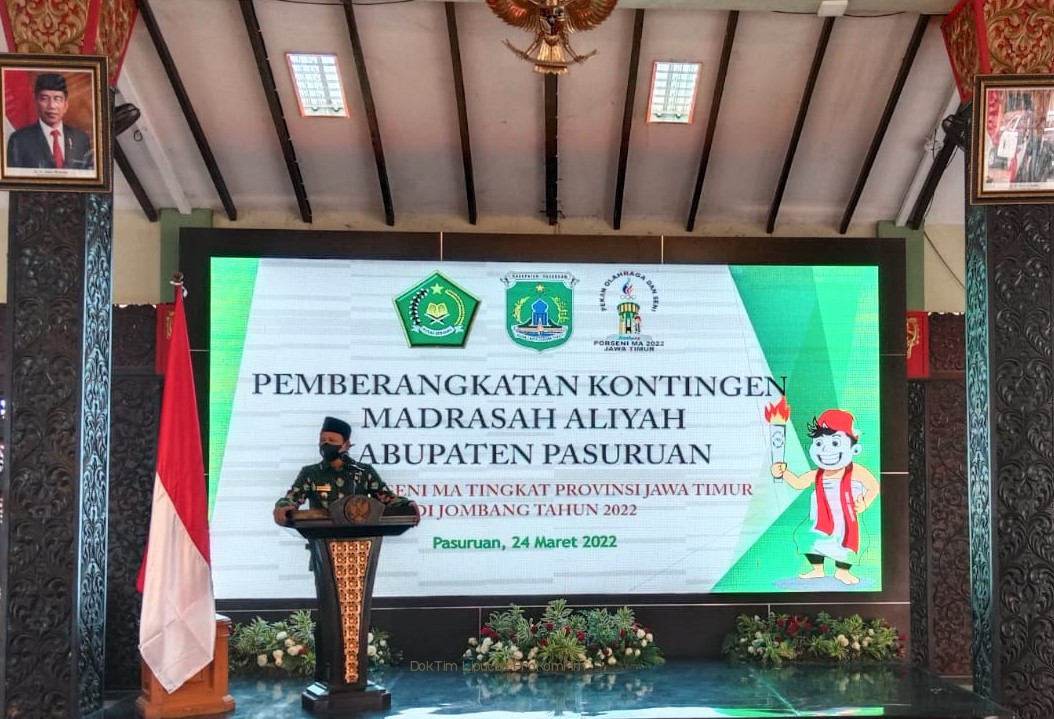 Bupati: Kekompakan dan Kebersamaan, Modal Utama Atlit Dalam Berlaga di Porseni MA se-Jatim
